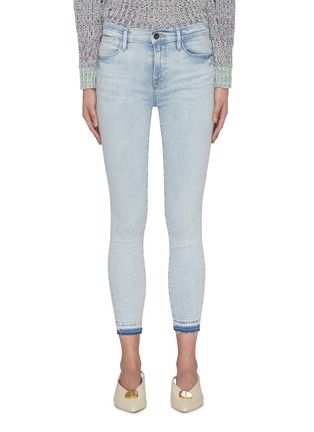 Main View - Click To Enlarge - FRAME - 'Le High Skinny' released hem crop skinny jeans