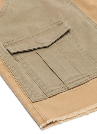 Detail View - Click To Enlarge - FRAME - Paperbag waist patch pocket belted skirt