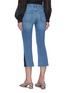 Back View - Click To Enlarge - FRAME - Raw Edge Pixie Crop Jeans