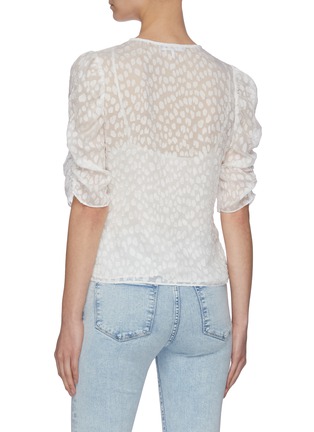 Back View - Click To Enlarge - FRAME - Shirred keyhole top