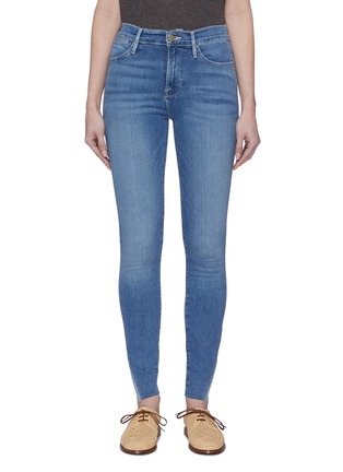 Main View - Click To Enlarge - FRAME - Raw Edge Skinny Jeans