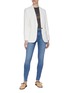 Figure View - Click To Enlarge - FRAME - Raw Edge Skinny Jeans