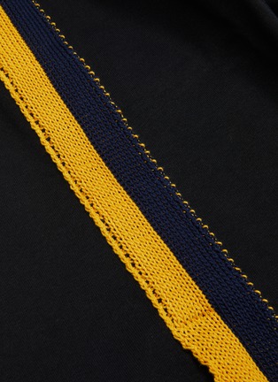  - JIL SANDER - Tassel stripe outseam sweatshirt