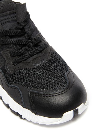 Detail View - Click To Enlarge - ADIDAS - 'Nite Jogger' elastic lace toddler sneakers