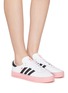 Figure View - Click To Enlarge - ADIDAS - 'Sambarose' contrast sole sneakers