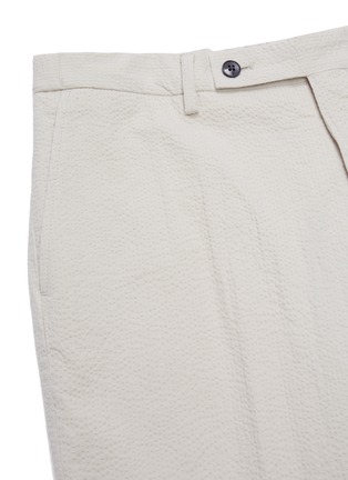  - TOMORROWLAND - Elastic waist slim fit seersucker cotton pants