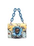 Main View - Click To Enlarge - OSCAR DE LA RENTA - 'Mini Tro' floral saffiano leather shoulder bag