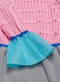  - ZI II CI IEN - Contrast waist cuff panel cut out knit top