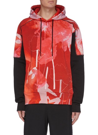 Main View - Click To Enlarge - FENG CHEN WANG - x Lane Crawford Graphic print panelled hoodie