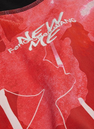  - FENG CHEN WANG - x Lane Crawford Graphic print panelled T-shirt