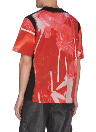 Back View - Click To Enlarge - FENG CHEN WANG - x Lane Crawford Graphic print panelled T-shirt