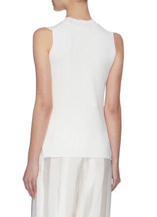 Back View - Click To Enlarge - SWAYING - Necklace detail sleeveless knit top