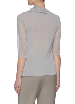 Back View - Click To Enlarge - SWAYING - Gathered sheer top