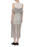 Back View - Click To Enlarge - SWAYING - Shimmer pleat ruffle dress