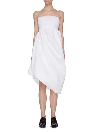 Main View - Click To Enlarge - SWAYING - Gathered puff sleeveless dress
