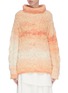 Main View - Click To Enlarge - SWAYING - Roll neck cable knit gradient sweater