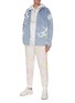 Figure View - Click To Enlarge - ANGEL CHEN - Embroidered Tiger Print Sleeve Anorak