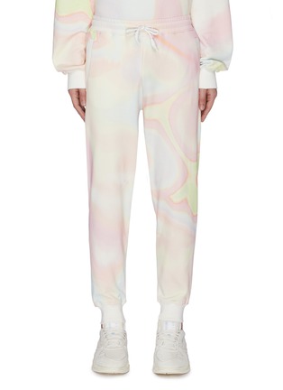 Main View - Click To Enlarge - ANGEL CHEN - holograph print tapered sweatpants