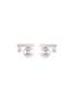 Main View - Click To Enlarge - TASAKI - 'Balance' diamond akoya pearl 18k white gold earrings