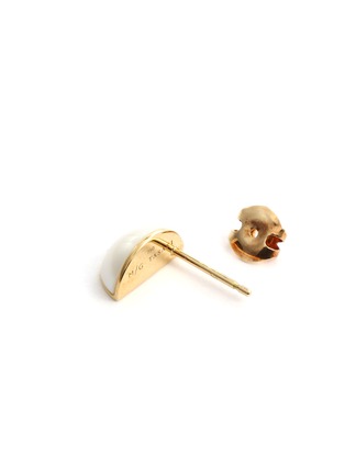 Detail View - Click To Enlarge - TASAKI - 'Wedge' freshwater pearl 18k yellow gold earrings