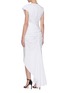 Back View - Click To Enlarge - 16ARLINGTON - Pleated Asymmetric Dress