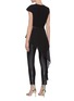 Back View - Click To Enlarge - 16ARLINGTON - 'Aster' Pleated Asymmetric Top