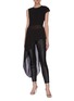 Figure View - Click To Enlarge - 16ARLINGTON - 'Aster' Pleated Asymmetric Top