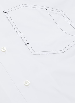  - JIL SANDER - Geometric pocket button-down shirt