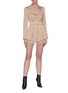 Figure View - Click To Enlarge - SELF-PORTRAIT - Belted lace trim playsuit