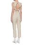 Back View - Click To Enlarge - SELF-PORTRAIT - Broderie sleeveless cotton jumpsuit