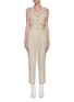 Main View - Click To Enlarge - SELF-PORTRAIT - Broderie sleeveless cotton jumpsuit