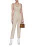 Figure View - Click To Enlarge - SELF-PORTRAIT - Broderie sleeveless cotton jumpsuit