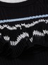  - SELF-PORTRAIT - Multi Stripe Frill Knit Top