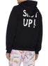 Back View - Click To Enlarge - VETEMENTS - 'Shut Up' slogan print zip hoodie