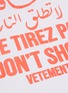  - VETEMENTS - Don't Shoot' Slogan T-shirt