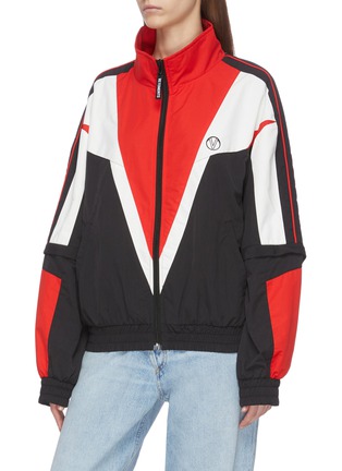 Front View - Click To Enlarge - VETEMENTS - Graphic print zip track jacket