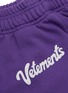  - VETEMENTS - 'Milka' logo patch sweatshorts