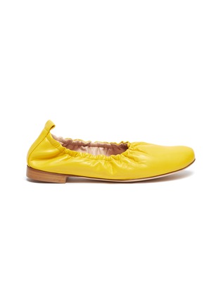 Main View - Click To Enlarge - RODO - High Throat ballerina leather flats
