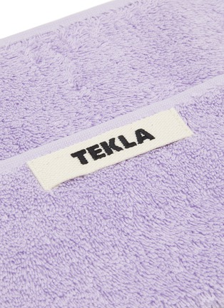 Detail View - Click To Enlarge - TEKLA - Organic cotton terry washcloth – Lavender