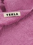 Detail View - Click To Enlarge - TEKLA - Organic Cotton Terry Bath Towel – Magenta