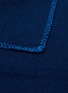 Detail View - Click To Enlarge - TEKLA - Pure New Wool Blanket – Electric Blue
