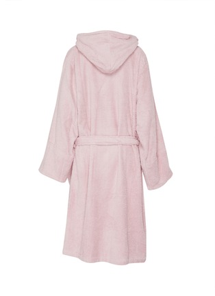 Back View - Click To Enlarge - TEKLA - Medium organic Cotton bath robe – Stella Pink