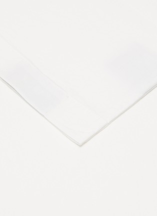 Detail View - Click To Enlarge - TEKLA - Queen size organic percale duvet set – Broken White