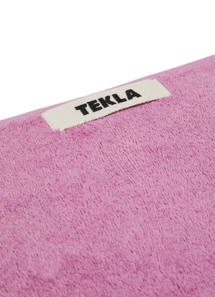 Detail View - Click To Enlarge - TEKLA - Organic Cotton Terry Bath Sheet – Magenta
