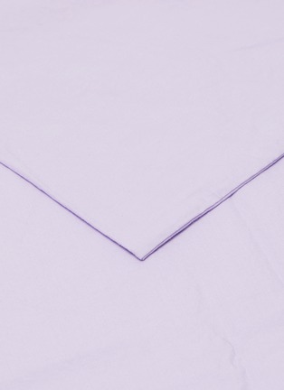 Detail View - Click To Enlarge - TEKLA - Organic Cotton Percale Duvet Set — Lavender