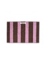Main View - Click To Enlarge - TEKLA - Organic Cotton Washcloth – Purple and Brown