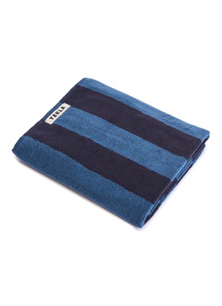 Main View - Click To Enlarge - TEKLA - Organic Cotton Bath Towel – Dusty Navy
