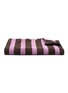 Main View - Click To Enlarge - TEKLA - Organic Cotton Bath Sheet – Purple and Brown