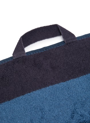 Detail View - Click To Enlarge - TEKLA - Organic Cotton Washcloth – Dusty Navy
