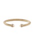 Main View - Click To Enlarge - DAVID YURMAN - 'Cable' diamond freshwater pearl 18k gold cable bracelet